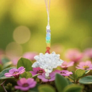 Fleur de Lotus en Cristal-Capteur Solaire & Énergie Positive