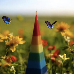 Bougie en forme de pyramide