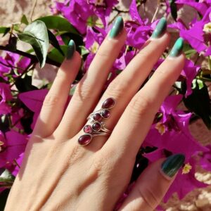 Bague en Grenat Rhodolite