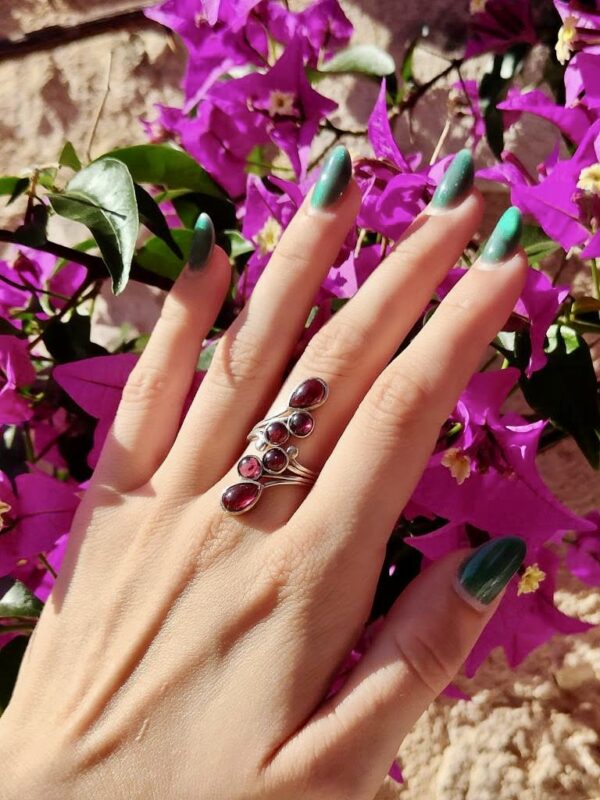Bague en Grenat Rhodolite