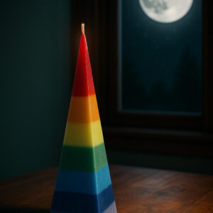 Bougie en forme de pyramide