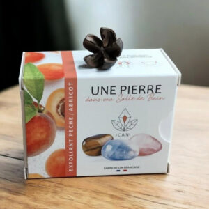 Savon artisanal exfoliant pêche abricot