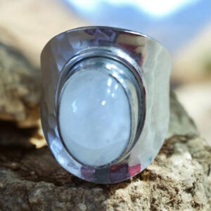 Bague Argent en Pierre de Lune