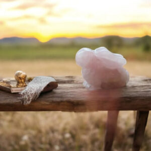 Lapin en Quartz Rose