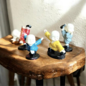 4 Figurines Happy Bouddha Karaté