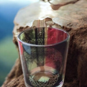 Porte-bougie Arbre de Vie en Verre