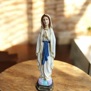 Statue de Sainte Marie de Lourdes peinte à la main