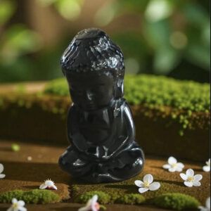 Bouddha en Obsidienne Noire