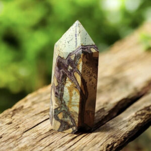 Obélisque en Jaspe Breccia Fluorite