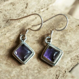Boucles d’Oreilles en Améthyste et Argent