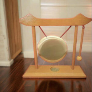 Gong de Table - Metal & Bois