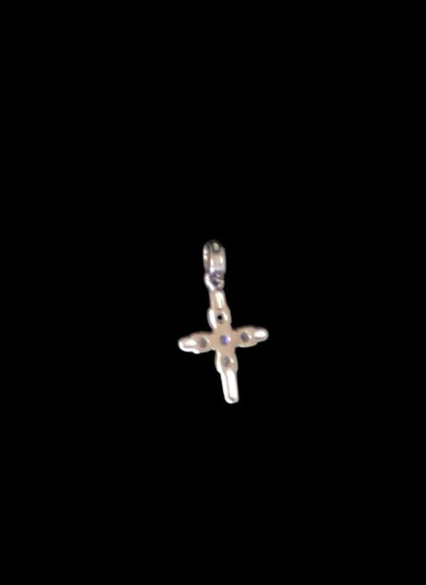 Pendentif Croix Argent 925 et Zirconium – Image 2