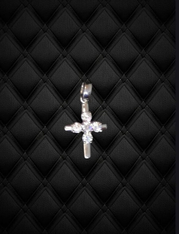 Pendentif Croix Argent 925 et Zirconium