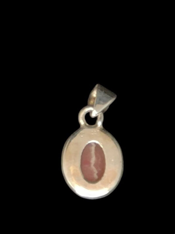 Pendentif en Rhodochrosite de Madagascar et Argent – Image 2