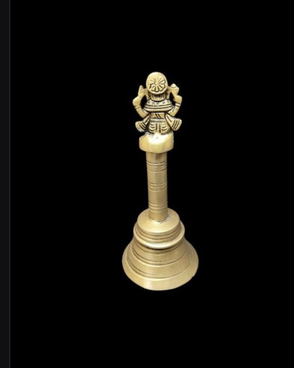 Cloche en Bronze avec Ganesh – Image 2