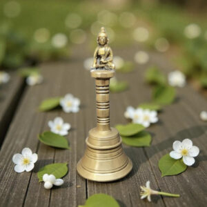 Cloche en Bronze avec Bouddha