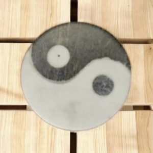 Porte Encens Ying et Yang en Pierre Ollaire