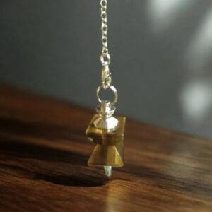 Pendule Sablier en Œil de Tigre