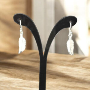Boucles d’Oreilles Plumes en Argent 925