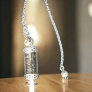 Pendule Sourcier en Tourmaline et Cristal de Roche