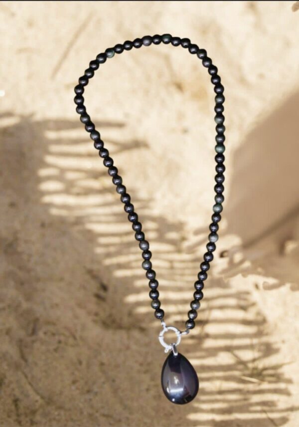 Collier Obsidienne Oeil Celeste