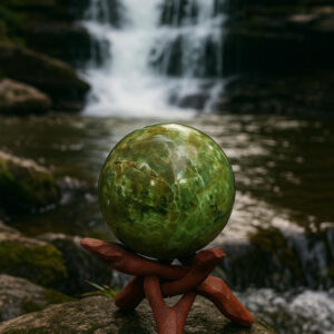 Sphère en Opale Verte