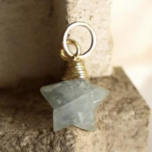 Pendentif Étoile en Aigue-Marine